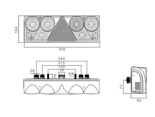 25-6410-501 ФОНАРЬ ЗАДНИЙ ПРАВЫЙ EUROPOINT II ГАБАРИТ LED SCHMITZ 1098646